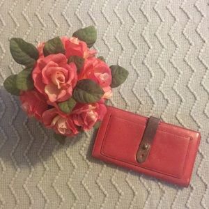 Cynthia Rowley Red Genuine Leather Wallet